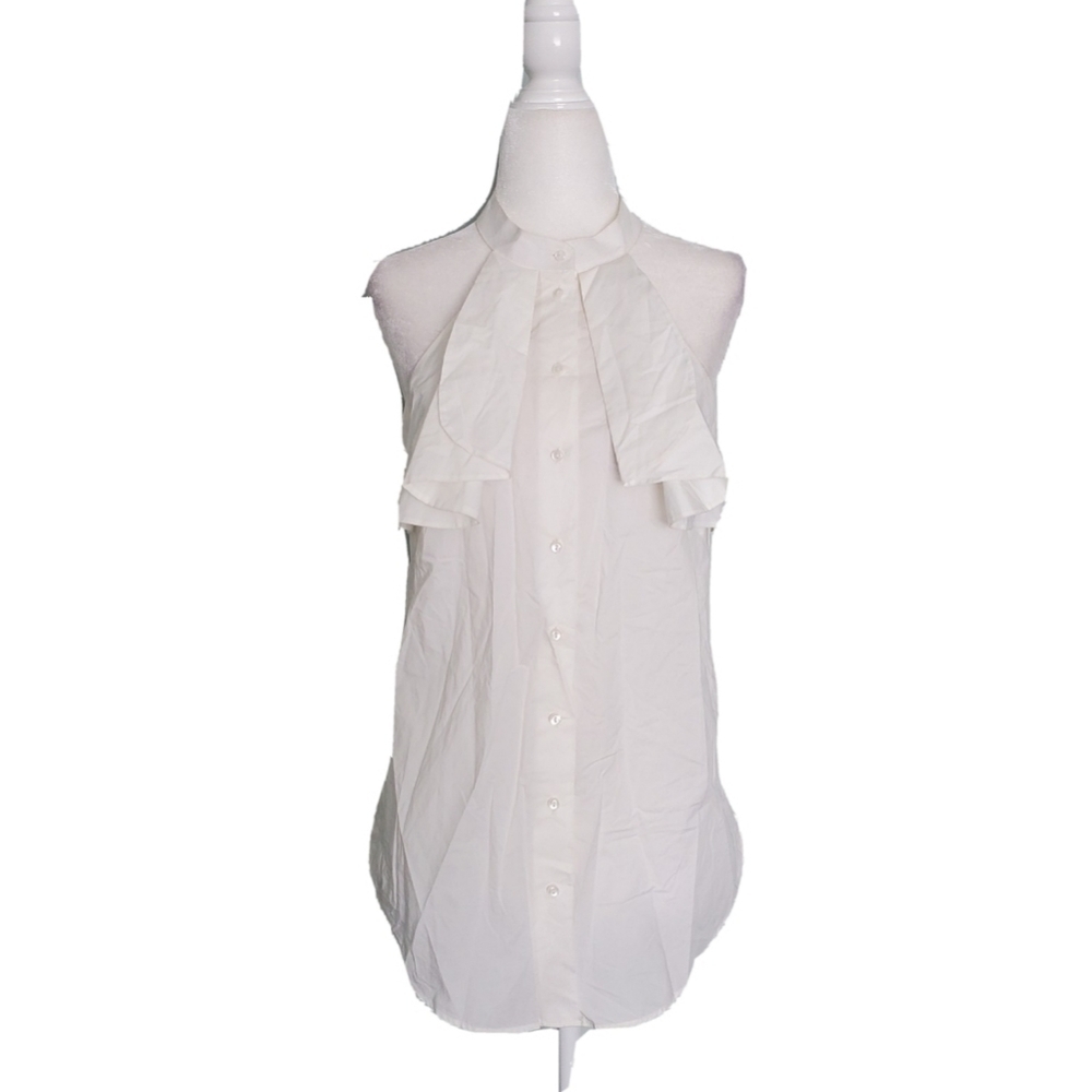 NEW Hoss intropia White Halter Neck Shirt